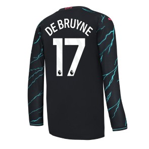 Manchester City Kevin De Bruyne #17 Tredjetröja 2023-24 Långärmad